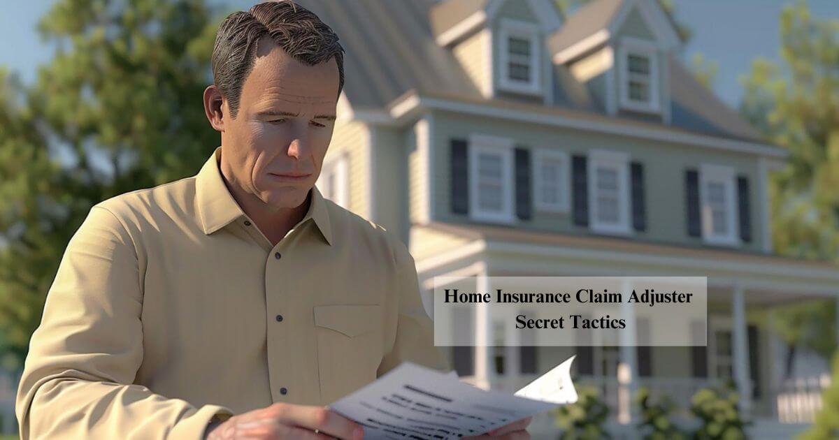 Home Insurance Claim Adjuster Secret Tactics