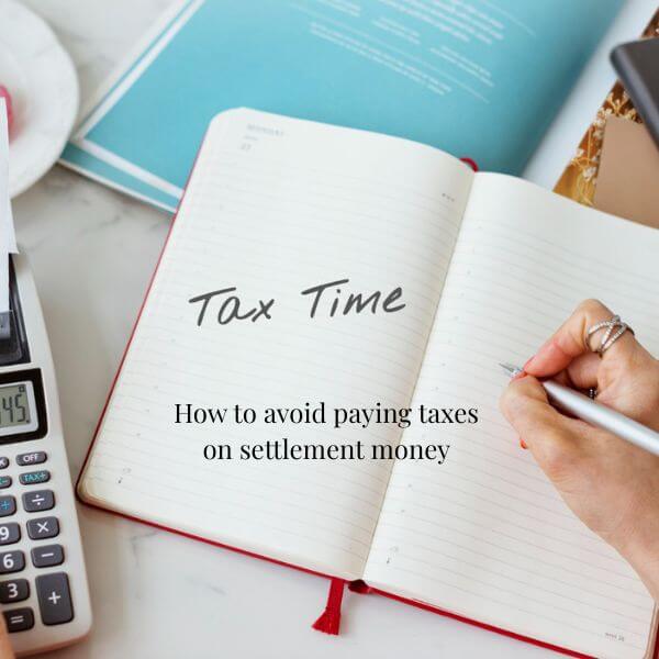 paying taxes on settlement money